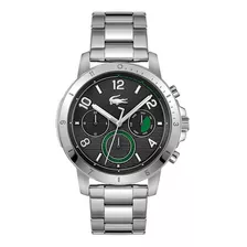 Reloj Lacoste Caballero Color Plateado 2011123 44 Mm