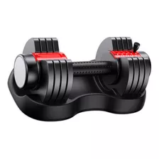 Halter Ajustável 6kg Smart Dumbbell Musculação Fitness Cor Preto/vermelho