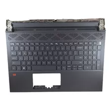 Palmrest Com Teclado Do Notebook Dell Inspiron 15 G15 5510 Cor Cinza-escuro