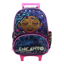 Mochila Escolar Encanto Disney Mirabel Flor Con Carro