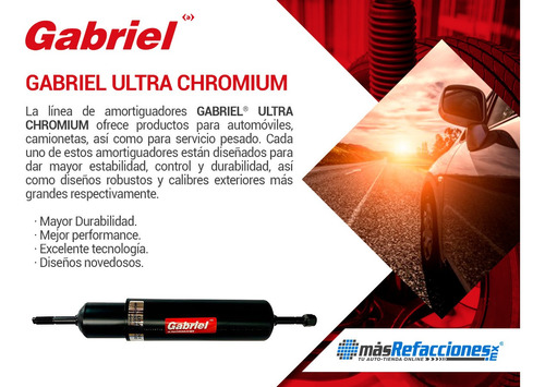 Par Amortiguadores Traseros Ultra Chromium Trailblazer 02-08 Foto 4