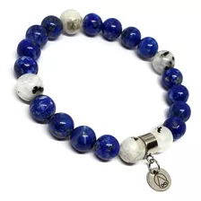 Pulsera Armonia Interior Piedra Luna Y Lapislazuli Natural