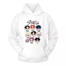 Sudadera Stray Kids Chibi K-pop Blanca (sublimación)