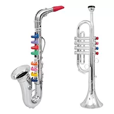 Juego De Trompeta Y Saxofón De Juguete Click N Play Para Niñ