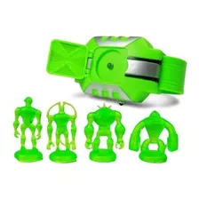 Relógio Ben 10 Som Luz Mais 4 Bonecos Omnitrix Mod 01