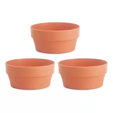 Cesta De Flores De Arcilla Sintética Naranja De 18 Cm Para I