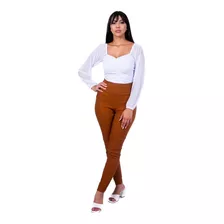 Calça Legging Montaria Com Bolso Estilo Alfaiataria 