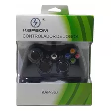 Controle Joystick Usb Xbox 360 E Pc Com Fio