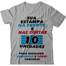 Kit 26 Camisetas Camisas Com Foto Logomarca Empresa Uniforme