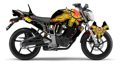 Calcas Sticker Pack  Yamaha Fz Foto 2