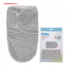 Cueiro Bebe Enroladinho Saco De Dormir Super Soft Cinza Buba