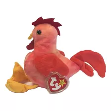 Peluche Ty Beanie Babies Strut Gallo Rojo 18cm Edición 1996