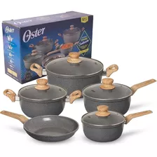 Jogo De Panelas Oster Marble Edition Antiaderente 5 Peças 