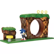 Juego De Sonic The Hedgehog Green Hill Zone Con Figura De Ac