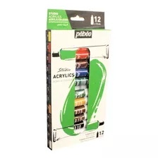 Pintura Acrílica Pebeo Studio Acrylics 12 Ml 12 Colores