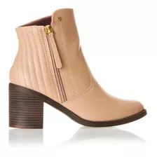 Bota Feminina Cano Curto Com Zíper Lateral Comfortflex