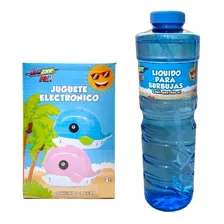 Máquina Burbujas Automática Ballenita + Botella Liquido