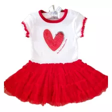 Vestido Tutu Rojo Para Niña Talla 18 Meses Ropa Americana