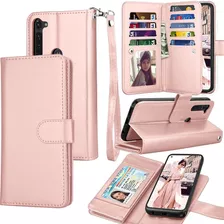 Funda Para Moto G Stylus, Con Correa/tarjetero/rosa