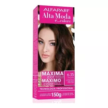 Kit Alta Moda Colore Tono 6.35 Rubio Oscuro Para Cabello X 150g