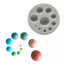 Forma Molde Silicone Sabonete Resina Bolinhas Bola 10 Cav