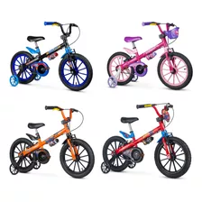 Bicicleta Infantil Aro 16 Freio V-brake Rodas De Treinamento