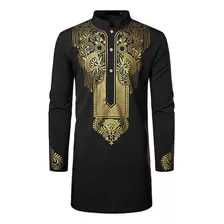 Camisa Árabe Islámica Casual Abaya Robe Styouth De Longitud