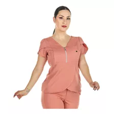 Blusa Scrub Transpassada Nude