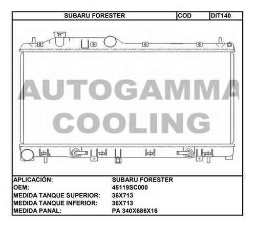 Tanque Plstico Inferior Subaru Impreza 08-12 Forester Foto 2