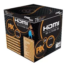 Cabo Hdmi 1.4 4k Hd 3d 19 Pino 75 Metros 018-7520