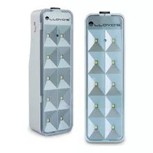 Duo Pack Lámparas De Emergencia Recargables Con 10 Leds Smd Color Blanco