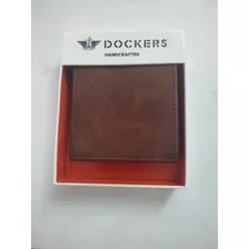 Billetera Dockers Hombre Cuero Original Traída Eeuu