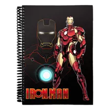 Caderno Iron Man Marvel 15 Matérias 240 Fls