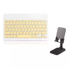 Kit De Teclado Bluetooth Con Soporte Teléfono/tablet