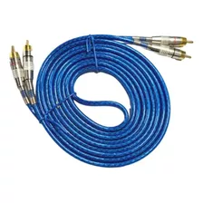 Cable Rca 2 Canales 1 M Conector Metal Rockseries Rks-rca1m