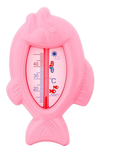 Termômetro De Água Para Banho Bebê Peixe Rosa, Azul