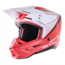 Capacete Alpinestars Sm5 Rayon Vermelho Motocross Enduro