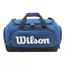 Bolso Deportivo Gym Entrenamiento Wilson B Viaje Hombre Muje Color Azul Casual