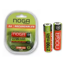 Pilas Recargables Noganet Aa 2700mah Ni-metal Blister 1.2v