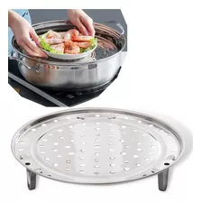 Base Para Cozimento A Vapor Cesto Cozinhar 28 Cm Redondo Cor Aço Inox Frequência 0 0v