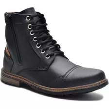 Bota Masculina Botina Coturno Casual Flexível Conforto