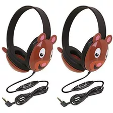 Auriculares Califone 2810-be Listening First Stereo Bear Motif - Pack Of 2