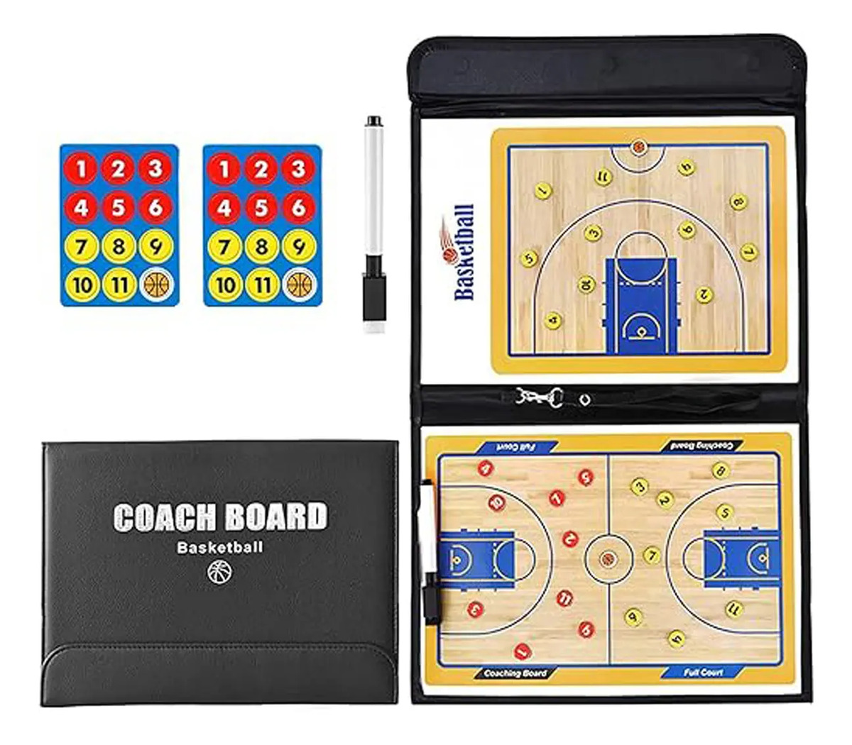 Pizarra Tactica Basquet Magnetica Entrenamiento Coach Fichas