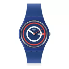 Reloj Swatch Blue To Basics Para Hombre De Silicona Swso28n7 Color De La Malla Azul Marino Color Del Bisel Azul Marino Color Del Fondo Azul