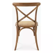 Silla Madera Tradition Rattan Nogal Form