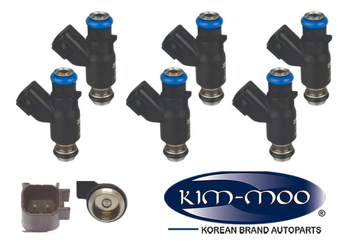 6 Inyectores De Gasolina Hyundai Azera 06-11 V6 3.8l Kim-moo Foto 4
