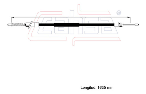 Cable Freno Trasero Para Peugeot 26 1.4l 2006 Foto 2