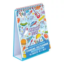 Sketch And Show Standing Sketchbook With 45 Large 10.5 ...