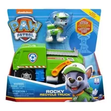 Boneco E Veículo Rocky Caminhão Reciclagem Patrulha Canina