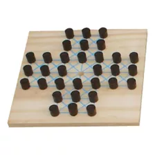 Brinquedos Educativos - Jogo Resta 1 - 20x20cm 32 Peças